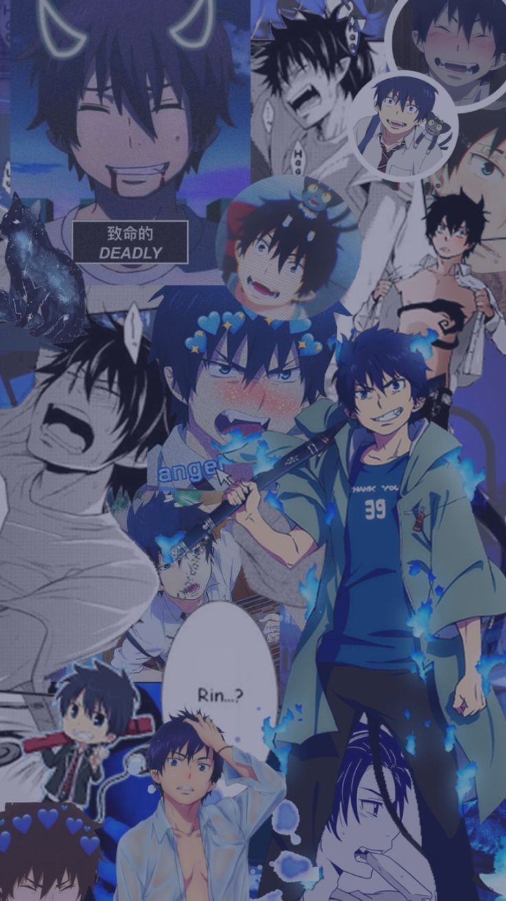 Dark Blue Background Aesthetic Anime