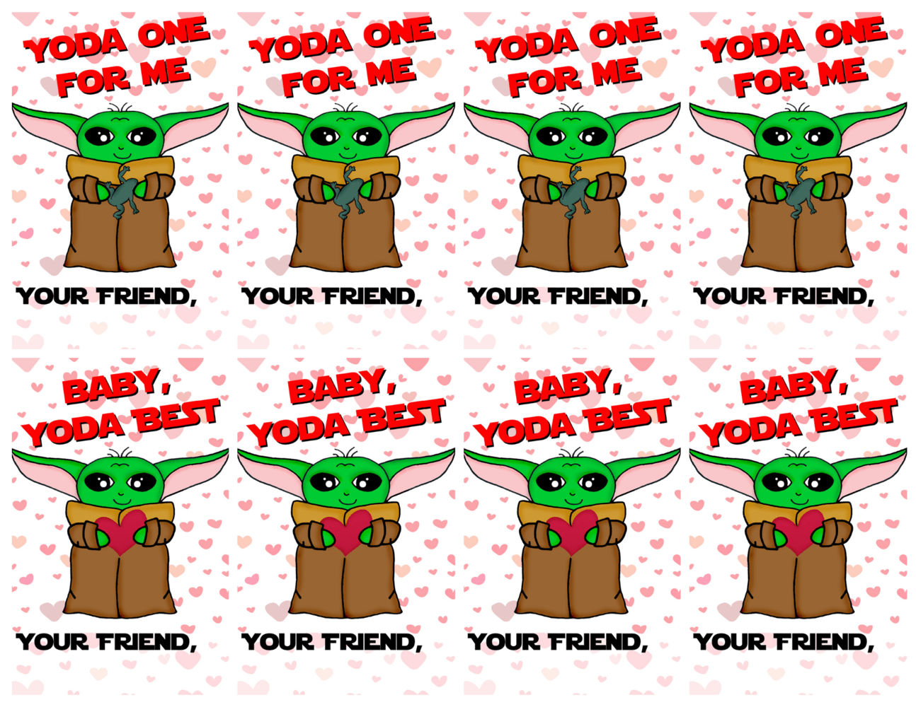 Baby Yoda Valentines Day Wallpapers Wallpaper Cave
