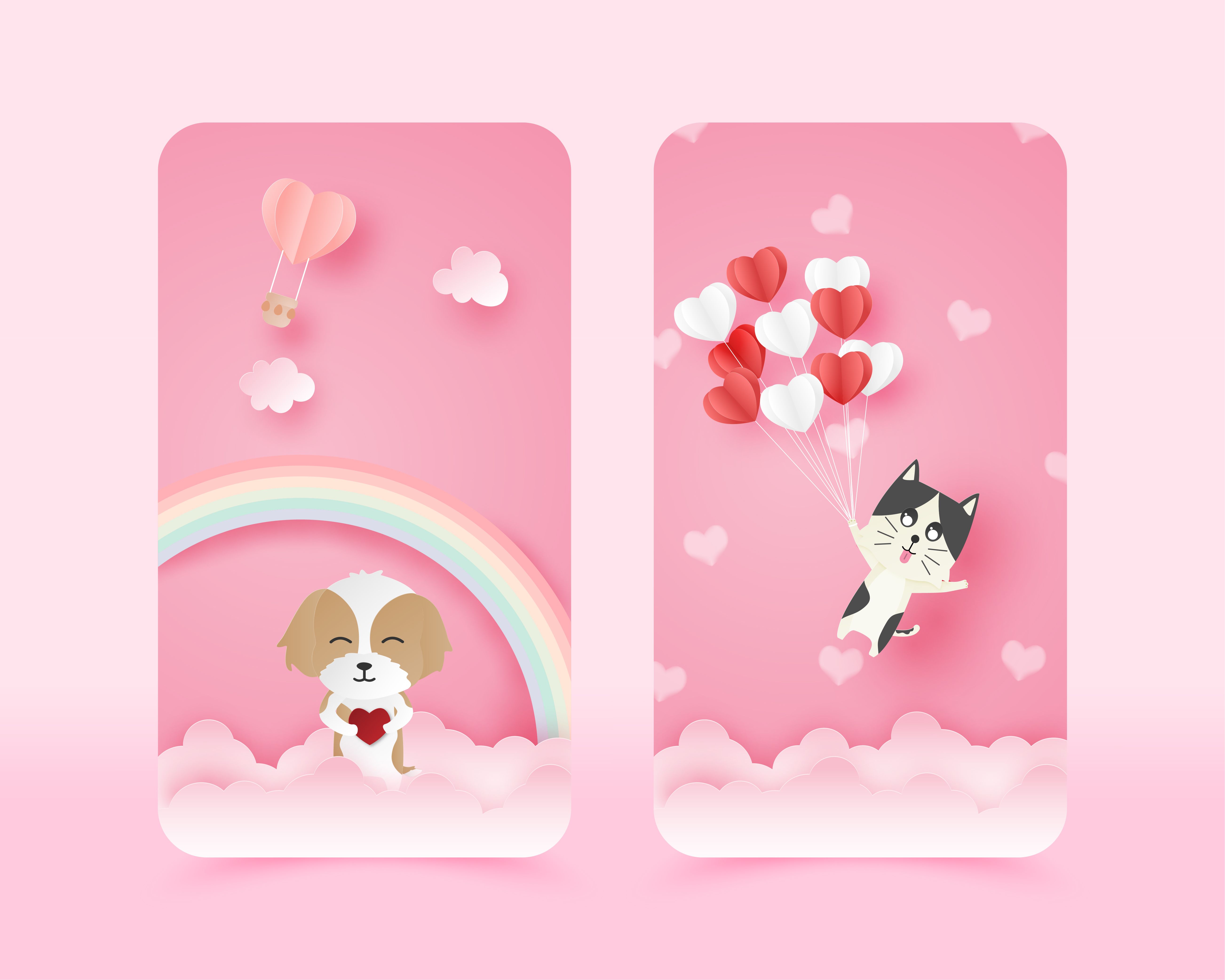 Cute Valentine Animals Wallpapers Wallpaper Cave