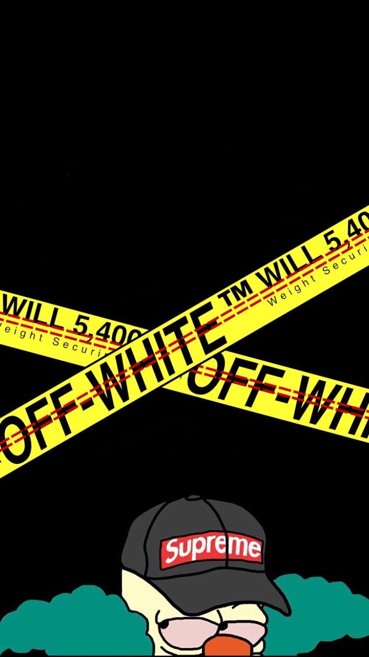 Off White X Supreme Wallpapers Wallpaper Cave