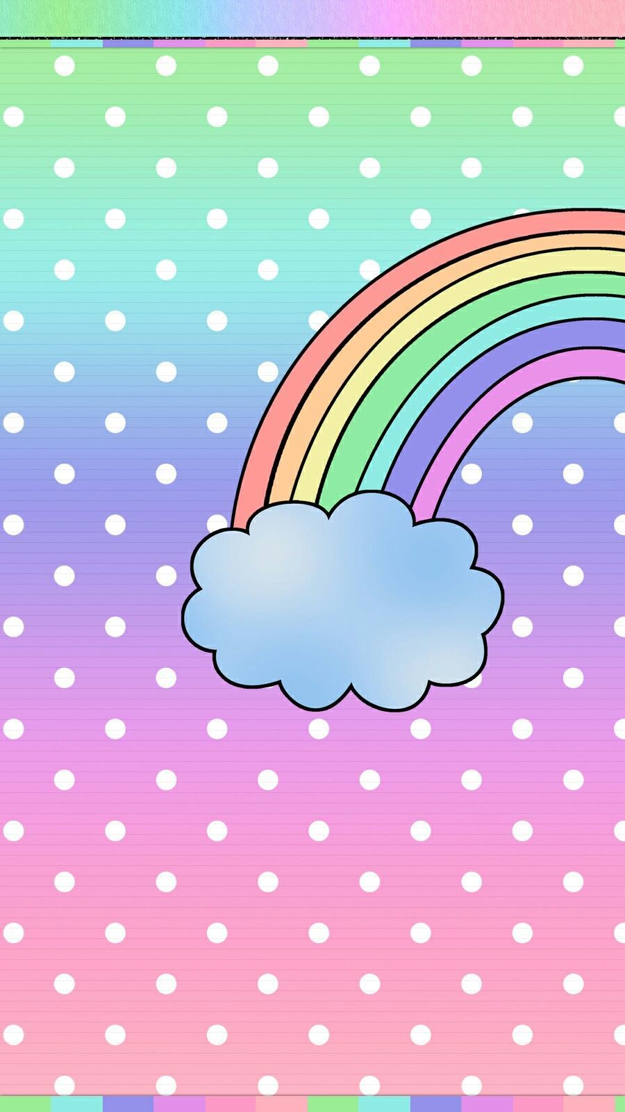 Kawaii Rainbow Wallpapers Wallpaper Cave