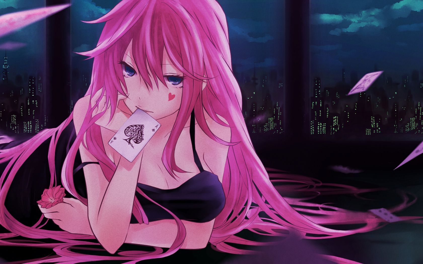 Neon Pink Anime Wallpapers Wallpaper Cave