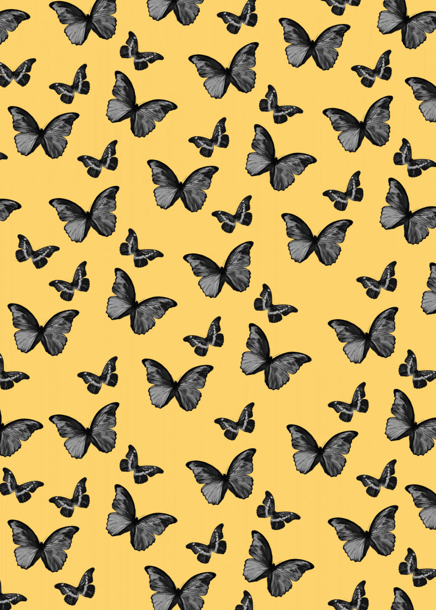 Yellow Butterfly Aesthetic Wallpapers Wallpaper Cave