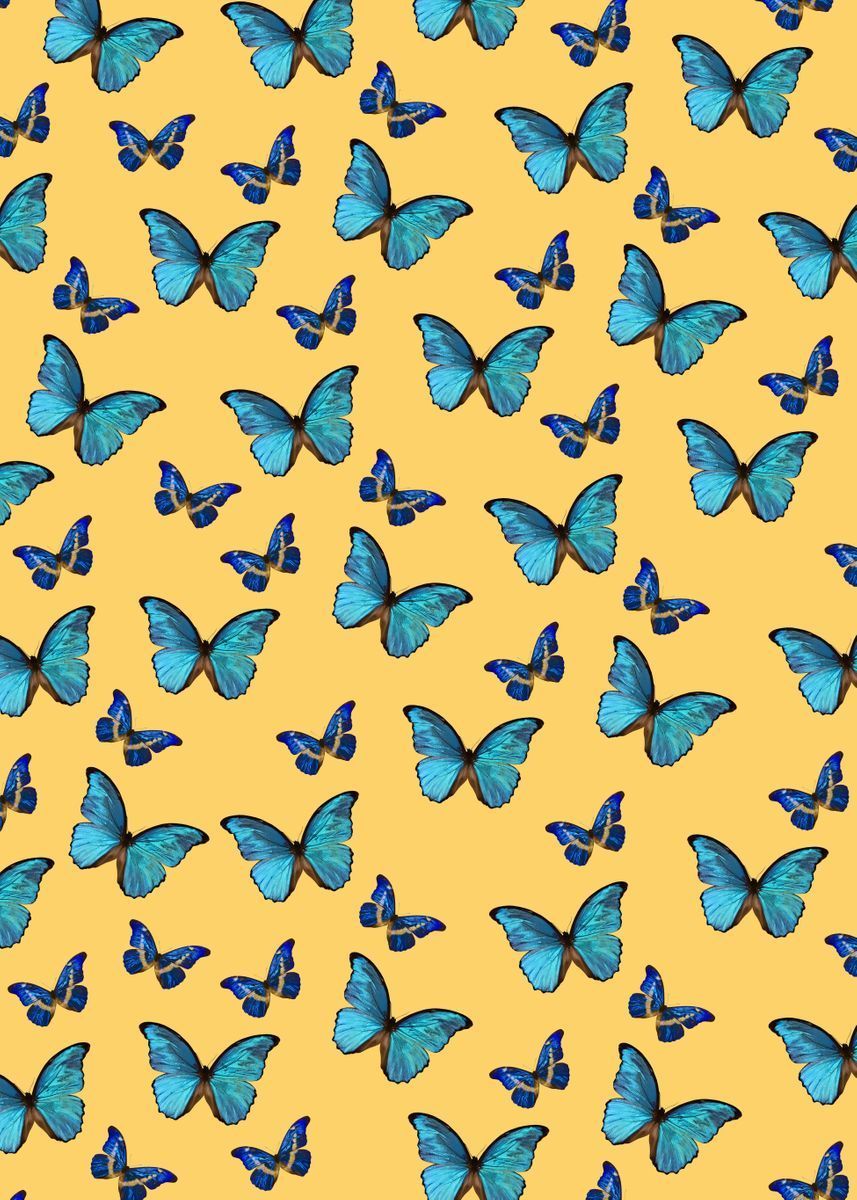 Yellow Aesthetic Butterflies