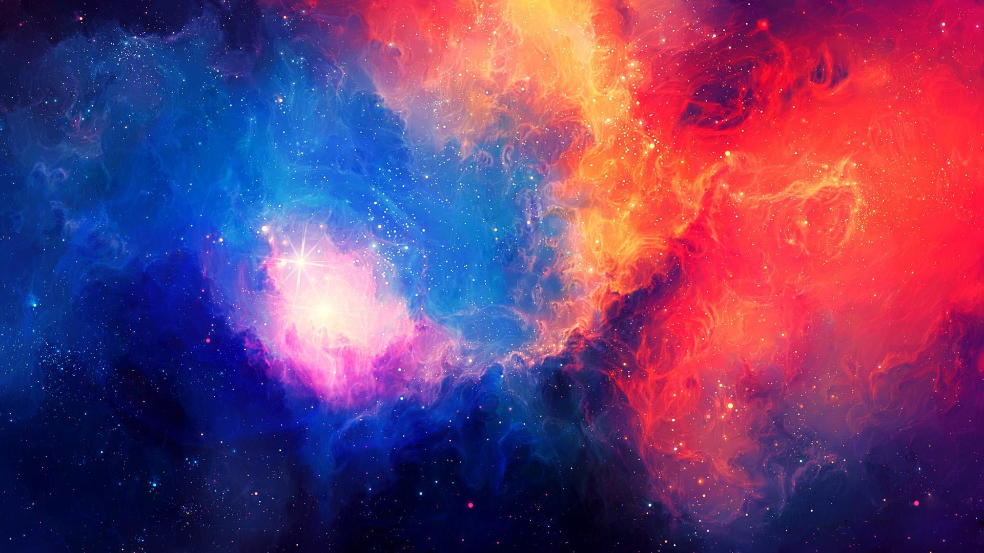 Red And Blue Galaxy Wallpapers Wallpaper Cave