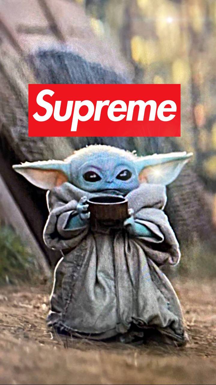 Supreme Baby Yoda Wallpapers Wallpaper Cave