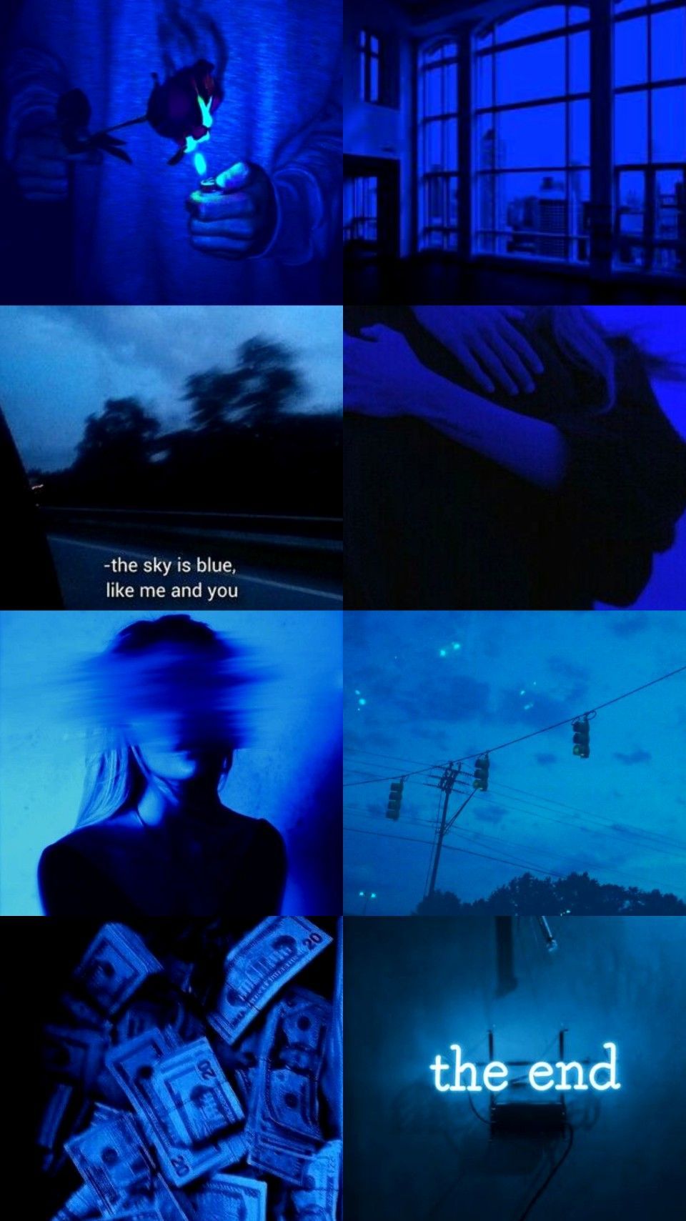 Blue Aesthetic Girl Wallpapers Wallpaper Cave