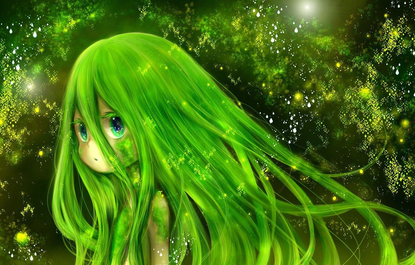 Green Anime Girls Wallpapers Wallpaper Cave
