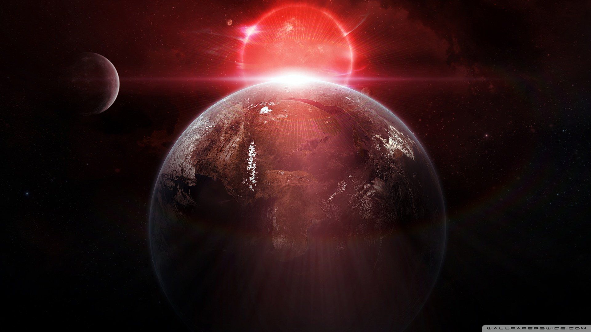 Dark Red Space Wallpapers Wallpaper Cave