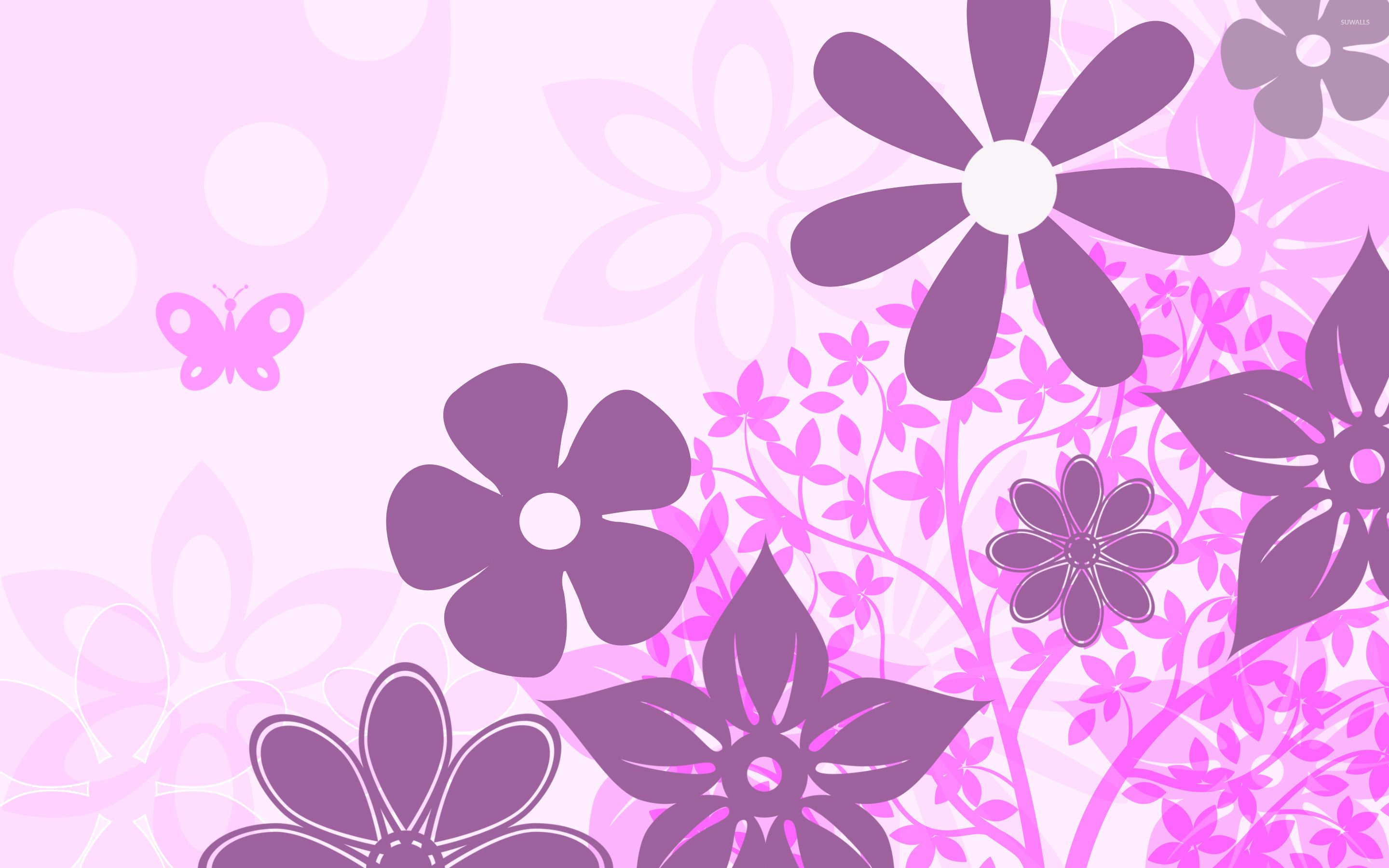 Flower Vector Wallpapers Wallpaper Cave