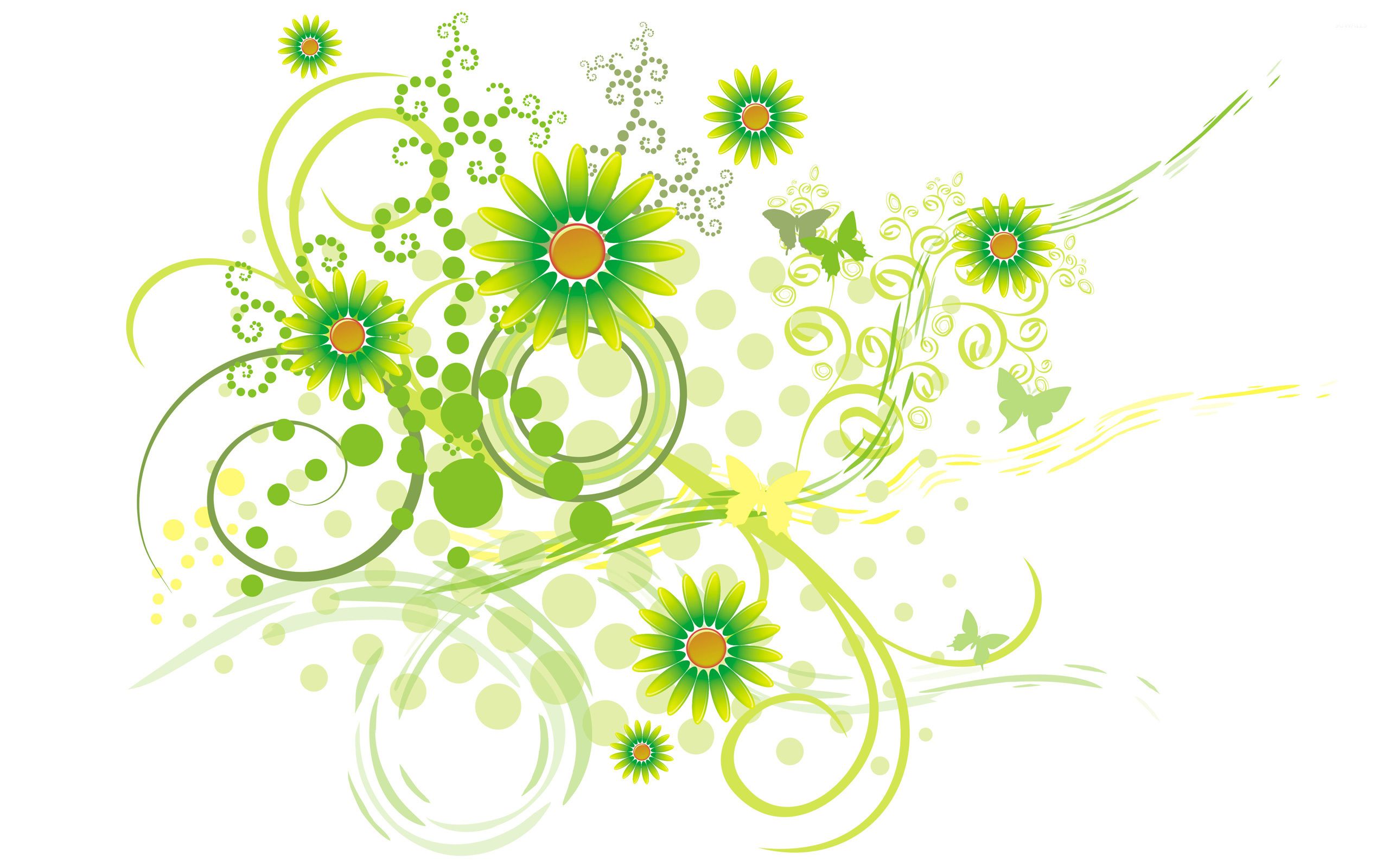 Flower Vector Wallpapers Wallpaper Cave