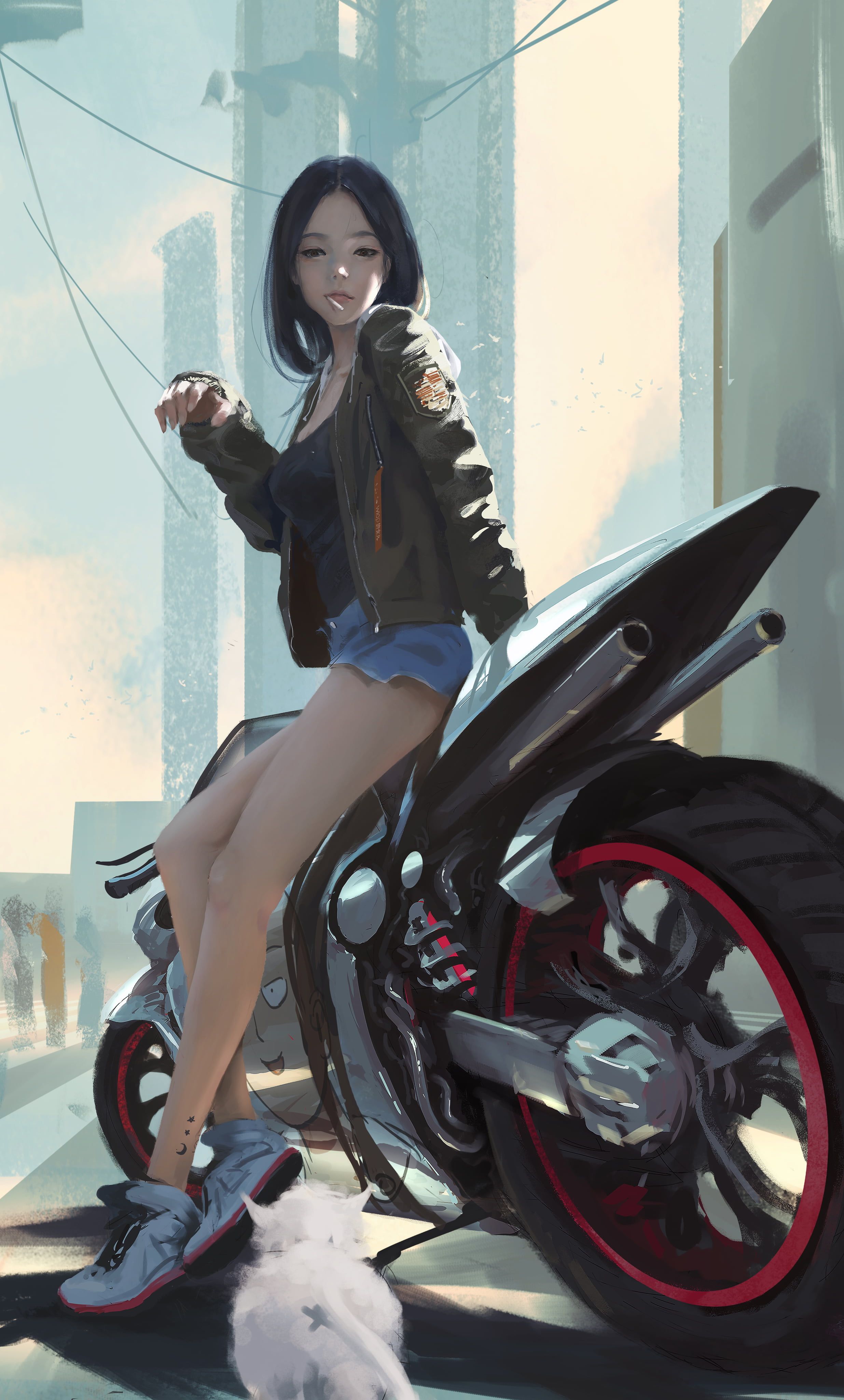 Girl Bike Rider 4k Wallpapers Wallpaper Cave