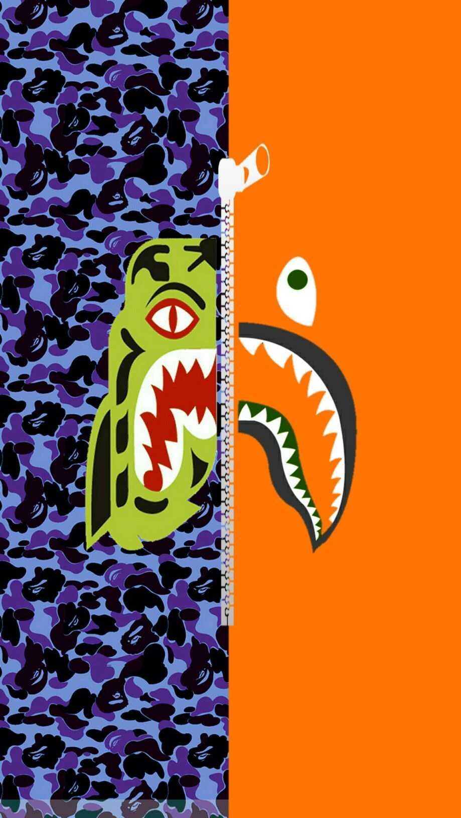 Purple Bape Wallpapers Wallpaper Cave