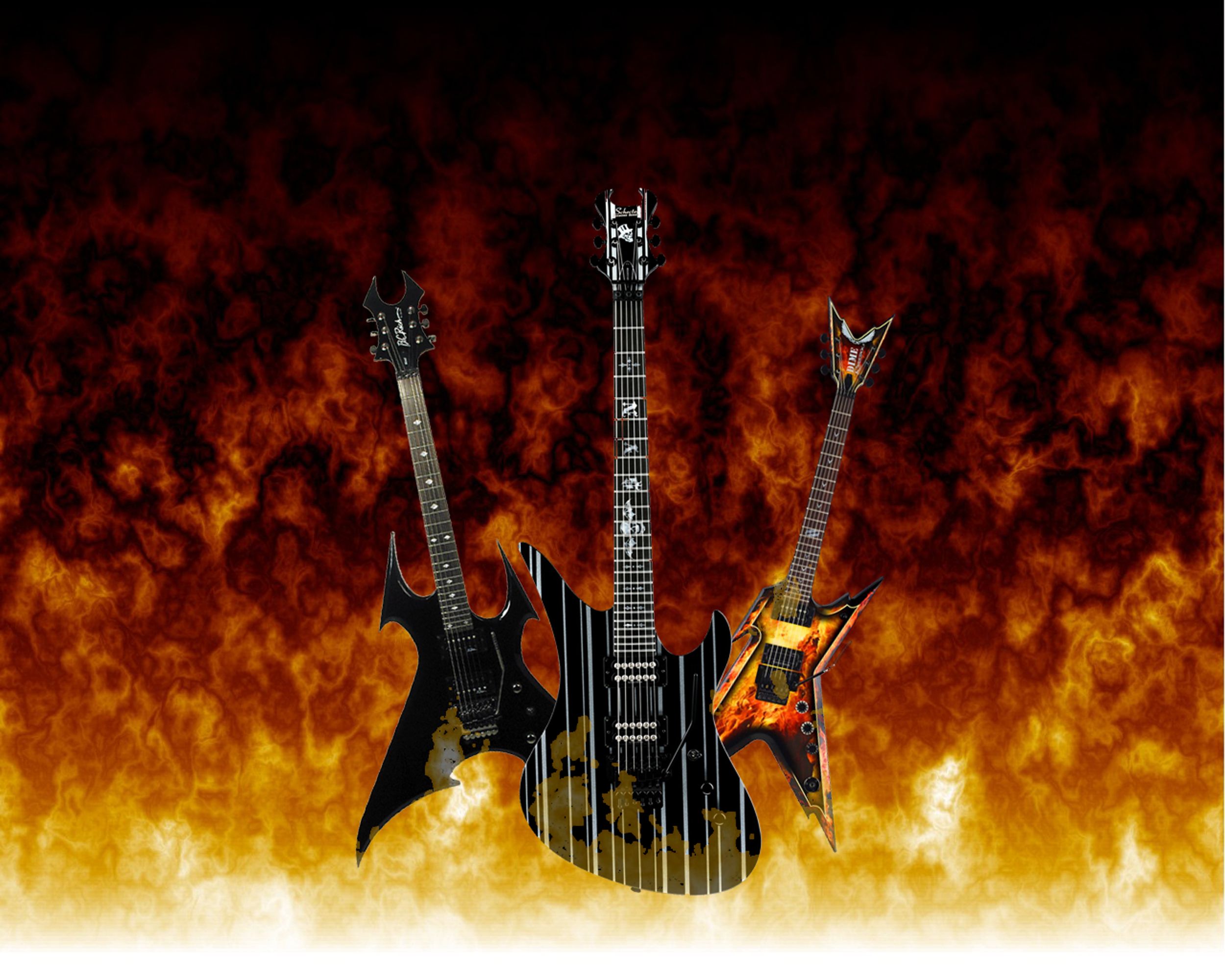 Fire Guitar Wallpapers Wallpaper Cave