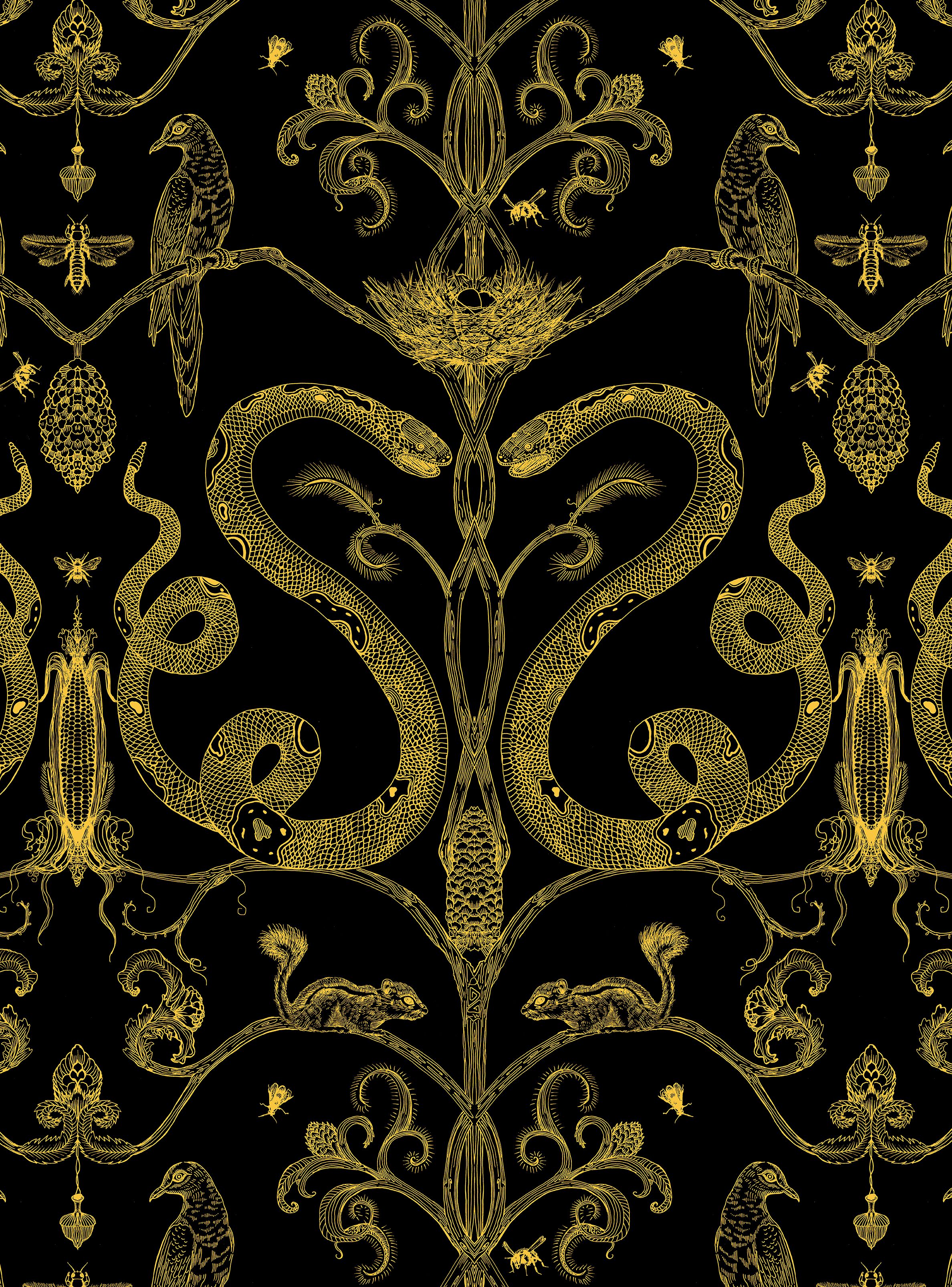 Gold Snakes Wallpapers Wallpaper Cave