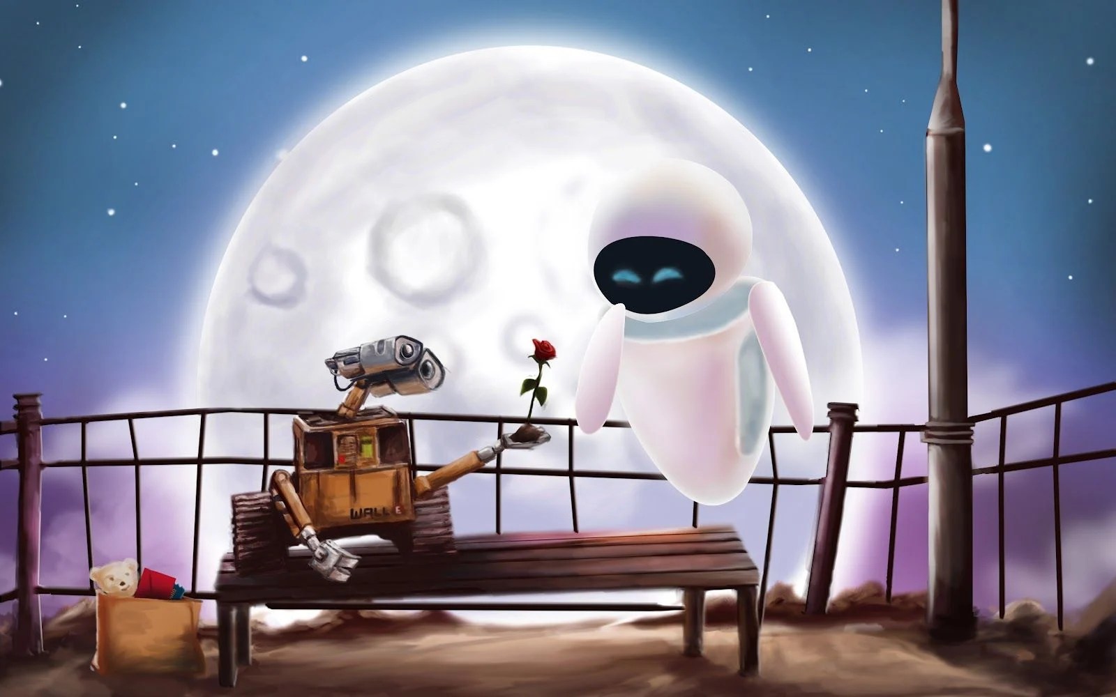 Wall E And Eva Wallpaper