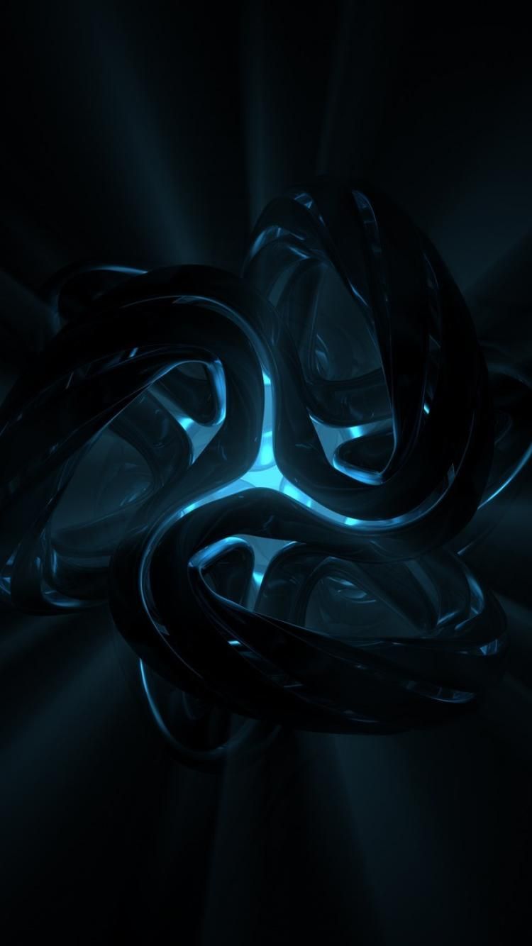 Black And Dark Blue Crystals Wallpapers Wallpaper Cave