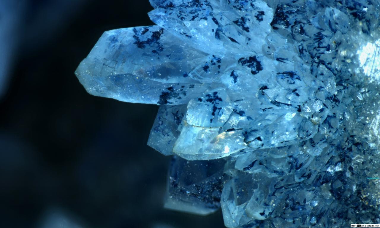 Black And Dark Blue Crystals Wallpapers Wallpaper Cave