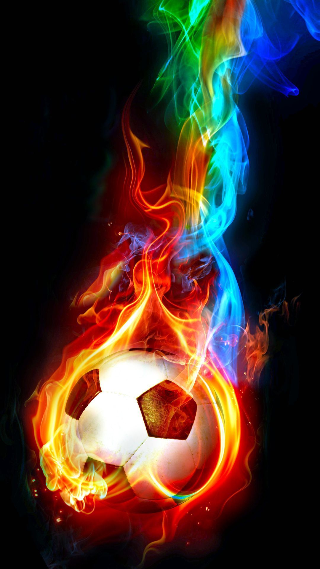 Football Fire Wallpapers Wallpaper Cave