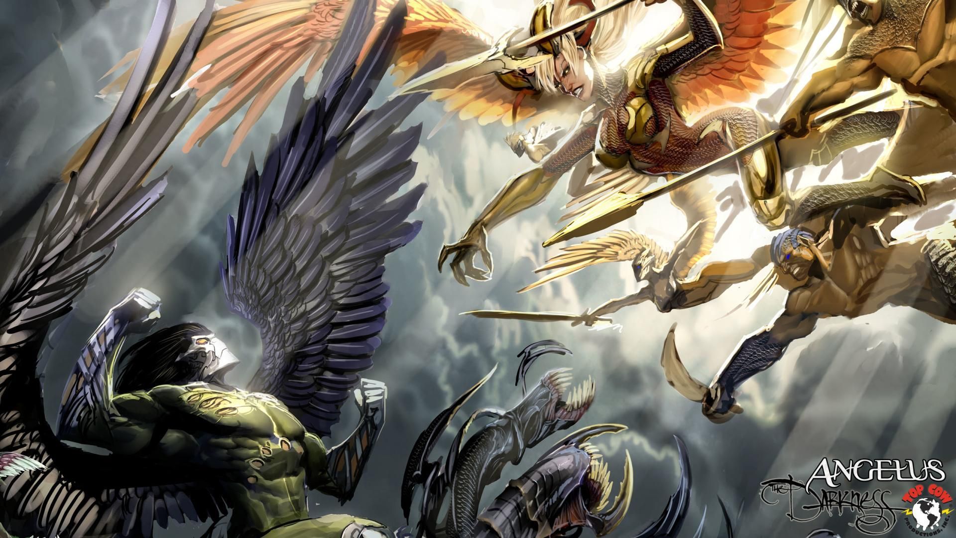Angel Vs Demon Wallpapers Wallpaper Cave