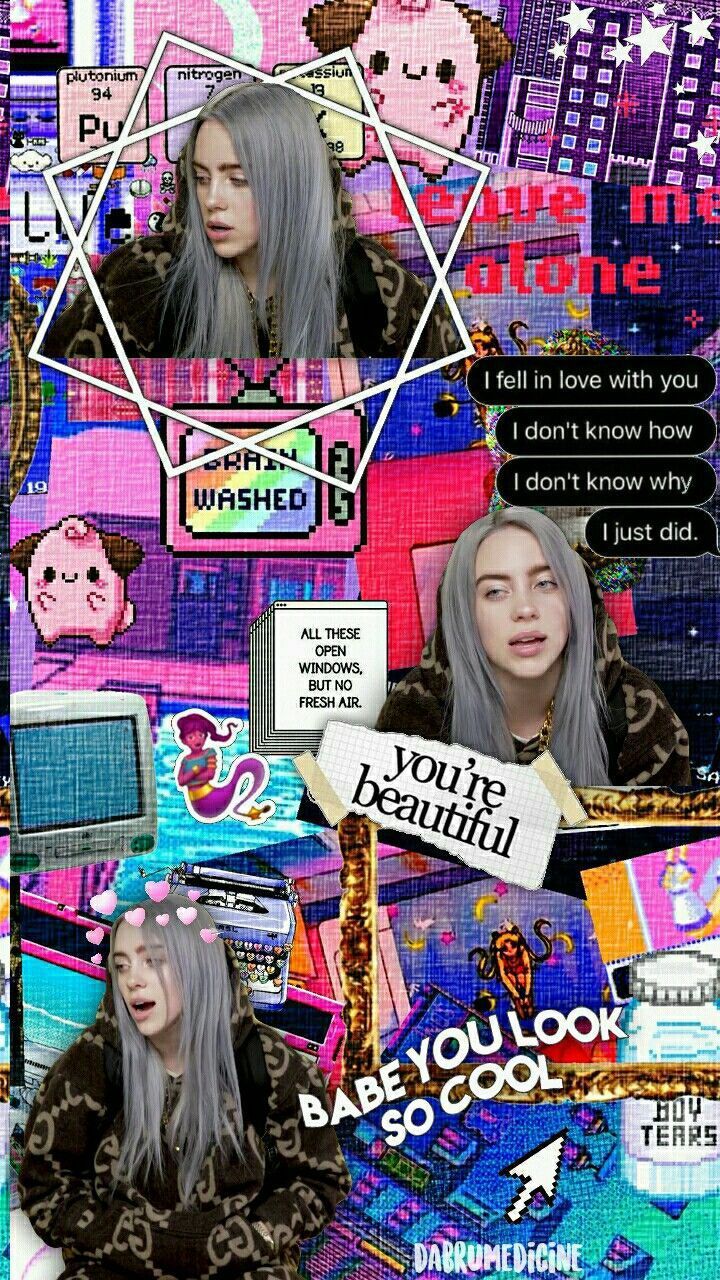 Billie Eilish Collage Wallpapers Wallpaper Cave