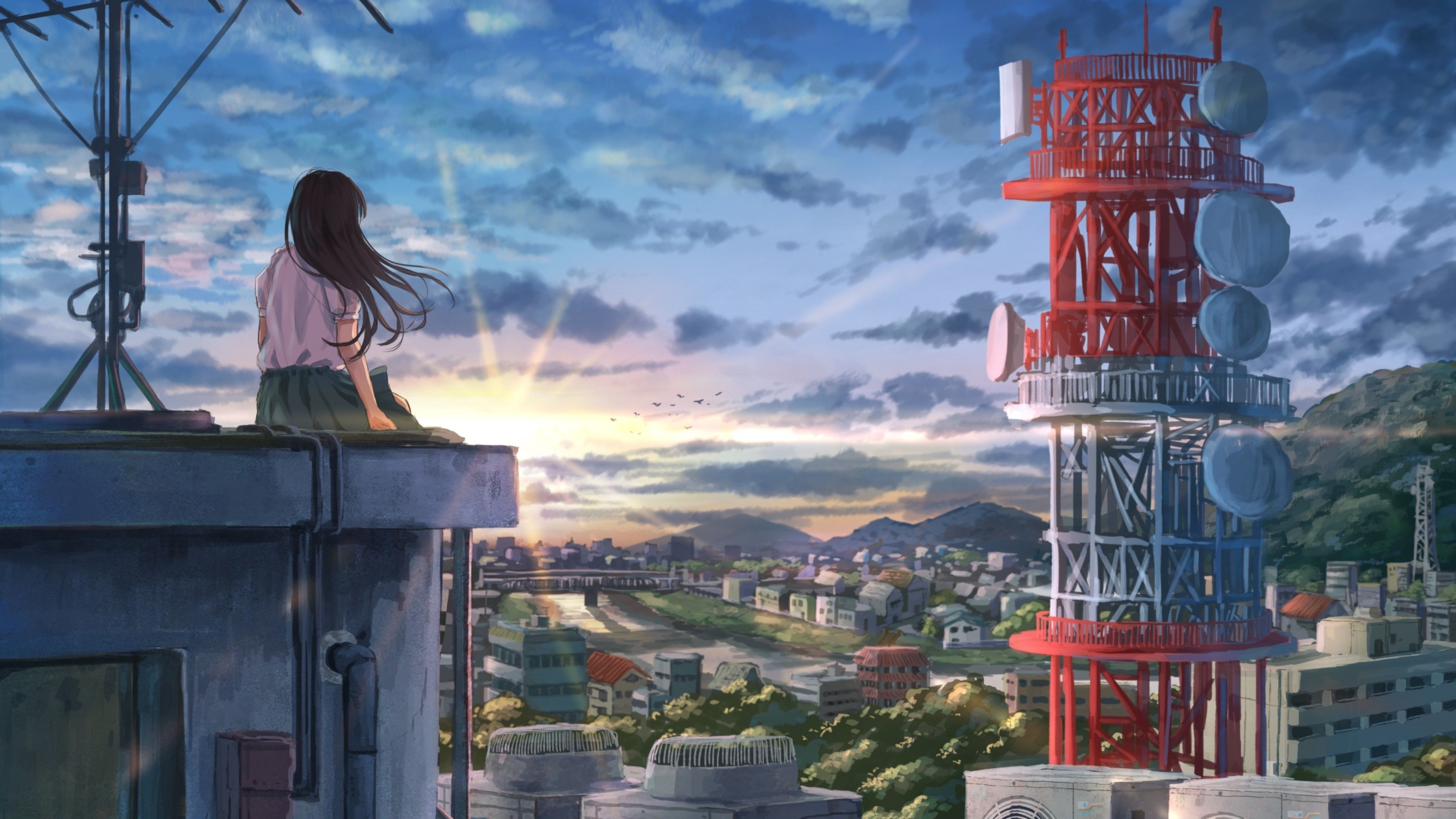 Anime Setting Wallpapers Wallpaper Cave