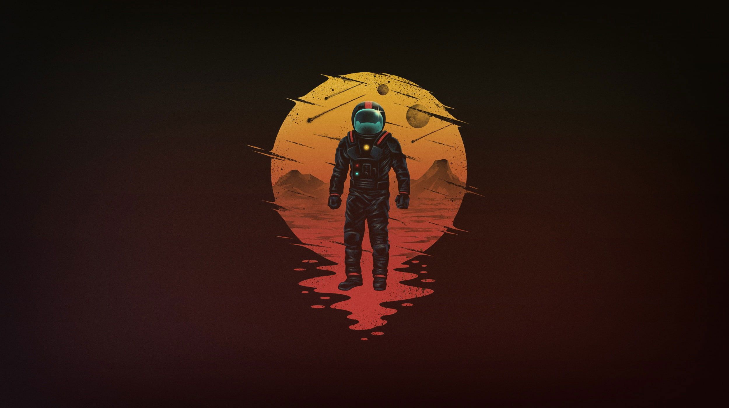 Astronaut Minimalist Wallpapers Wallpaper Cave