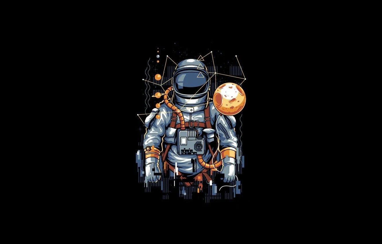 Astronaut Minimalist Wallpapers Wallpaper Cave