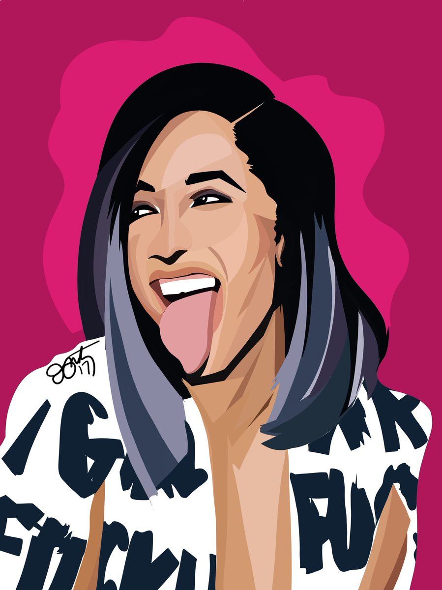 Drawings Cardi B Wallpapers Wallpaper Cave