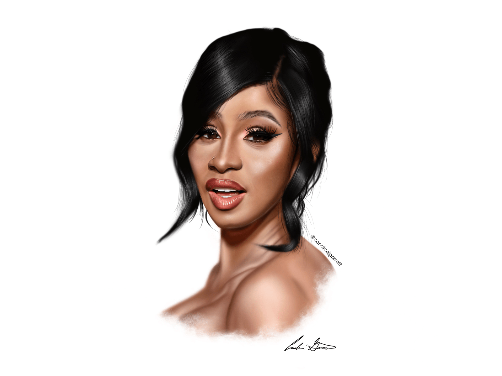 Drawings Cardi B Wallpapers Wallpaper Cave