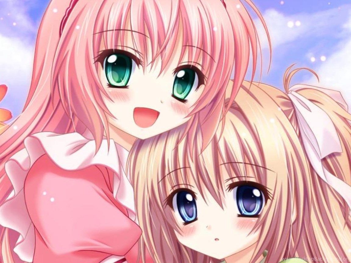 Anime Girl BFF Wallpapers Wallpaper Cave