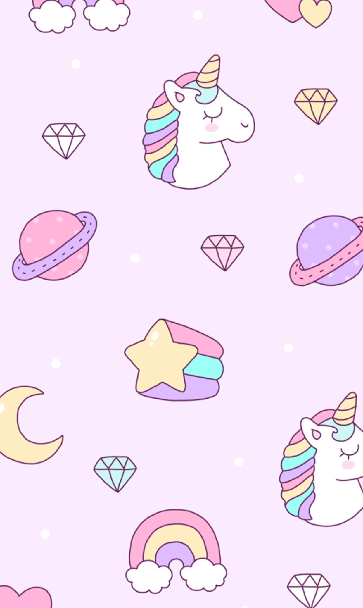 Super Cute Kawaii Unicorn Wallpapers Wallpaper Cave