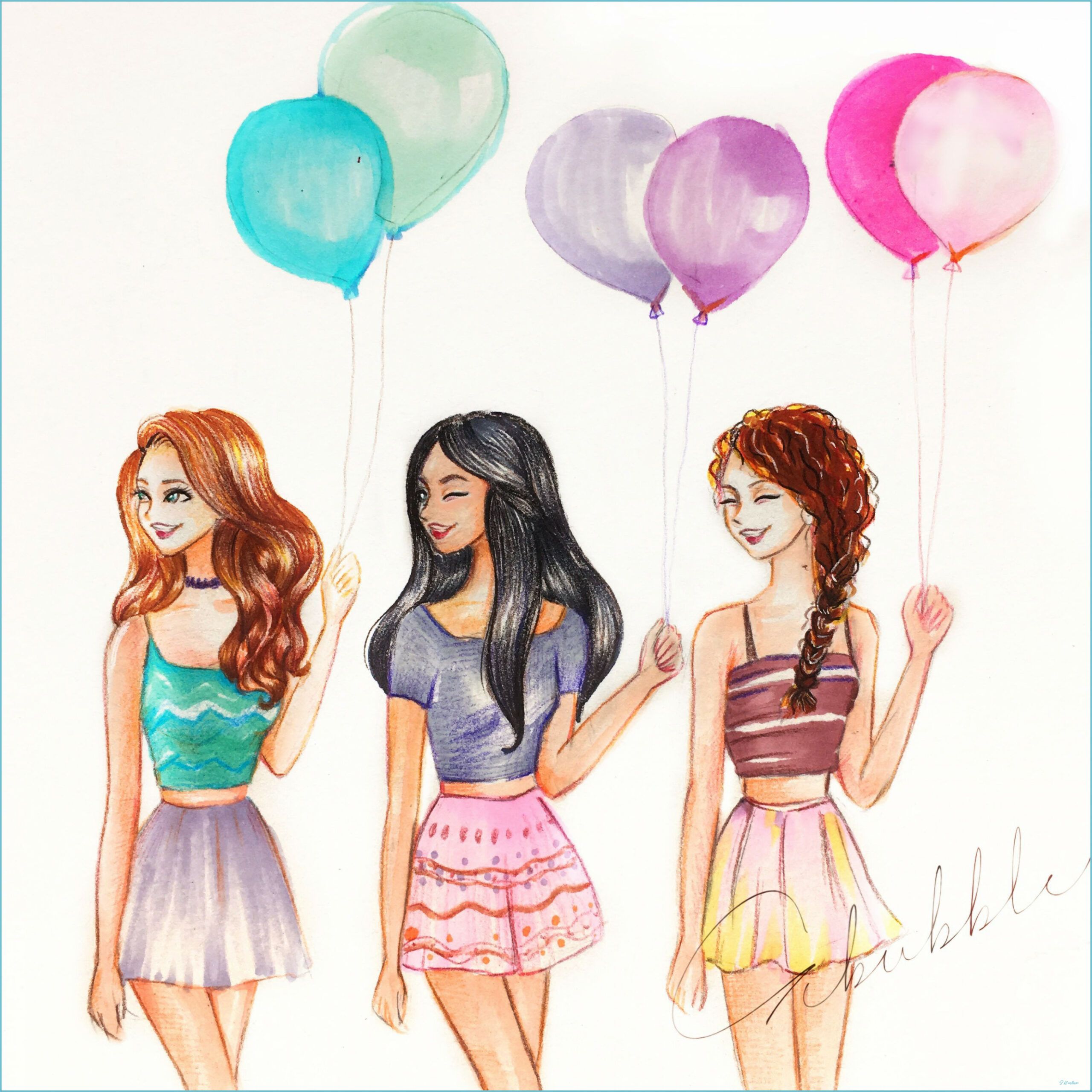 Anime Girl BFF Wallpapers Wallpaper Cave