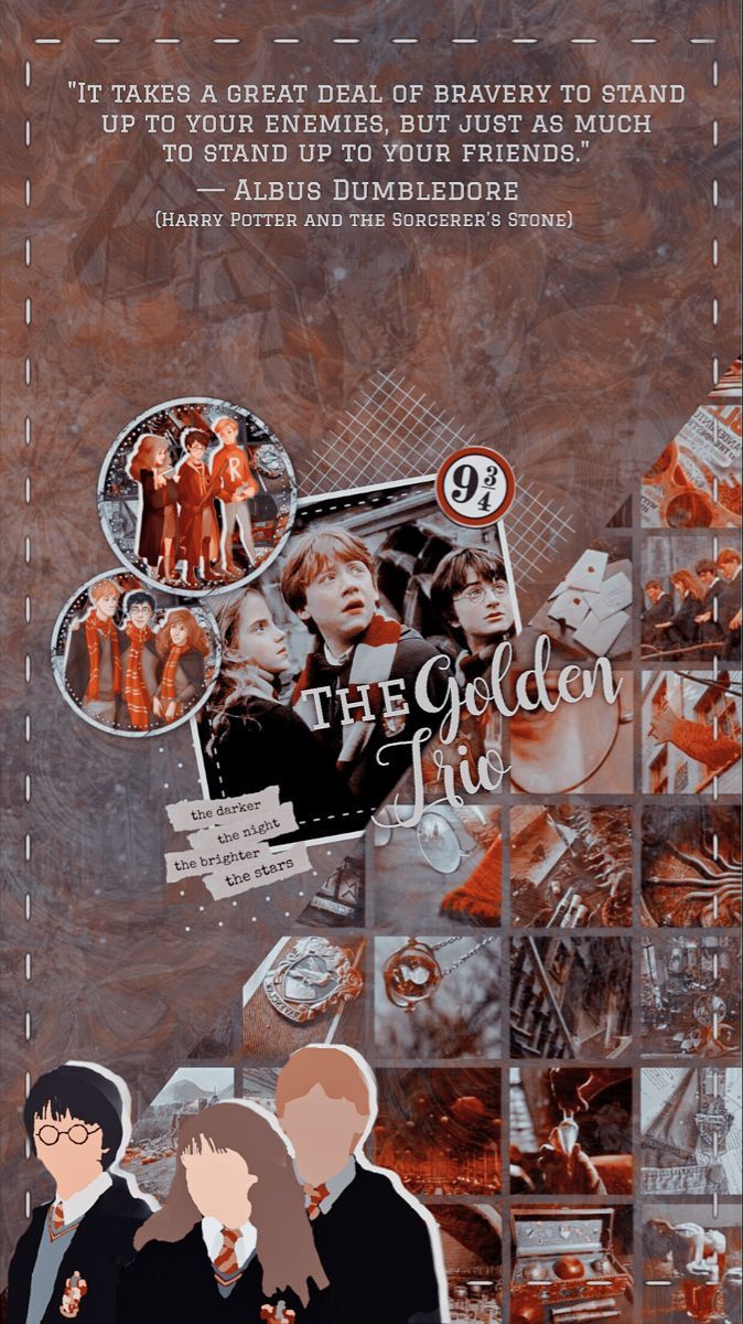 Harry Potter Golden Trio Wallpapers Wallpaper Cave