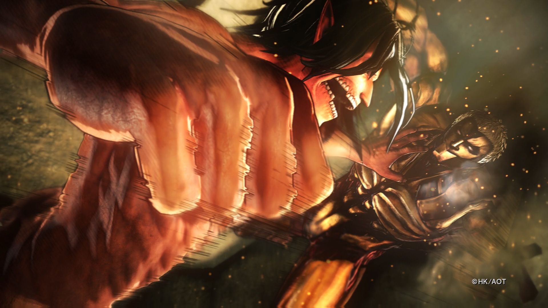 Eren Vs Armored Titan Wallpaper