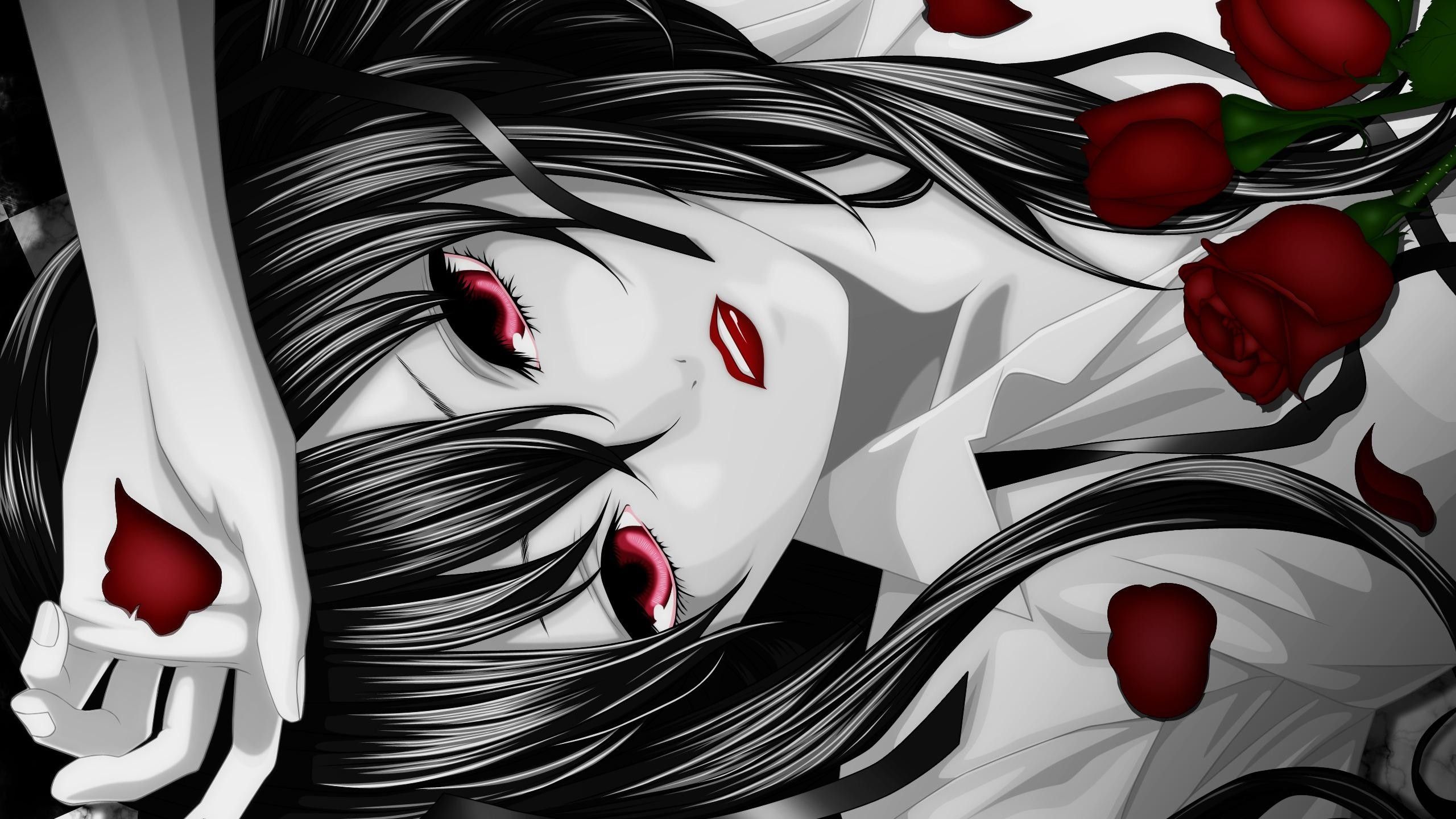 Anime Red Eye Girl Wallpapers Wallpaper Cave