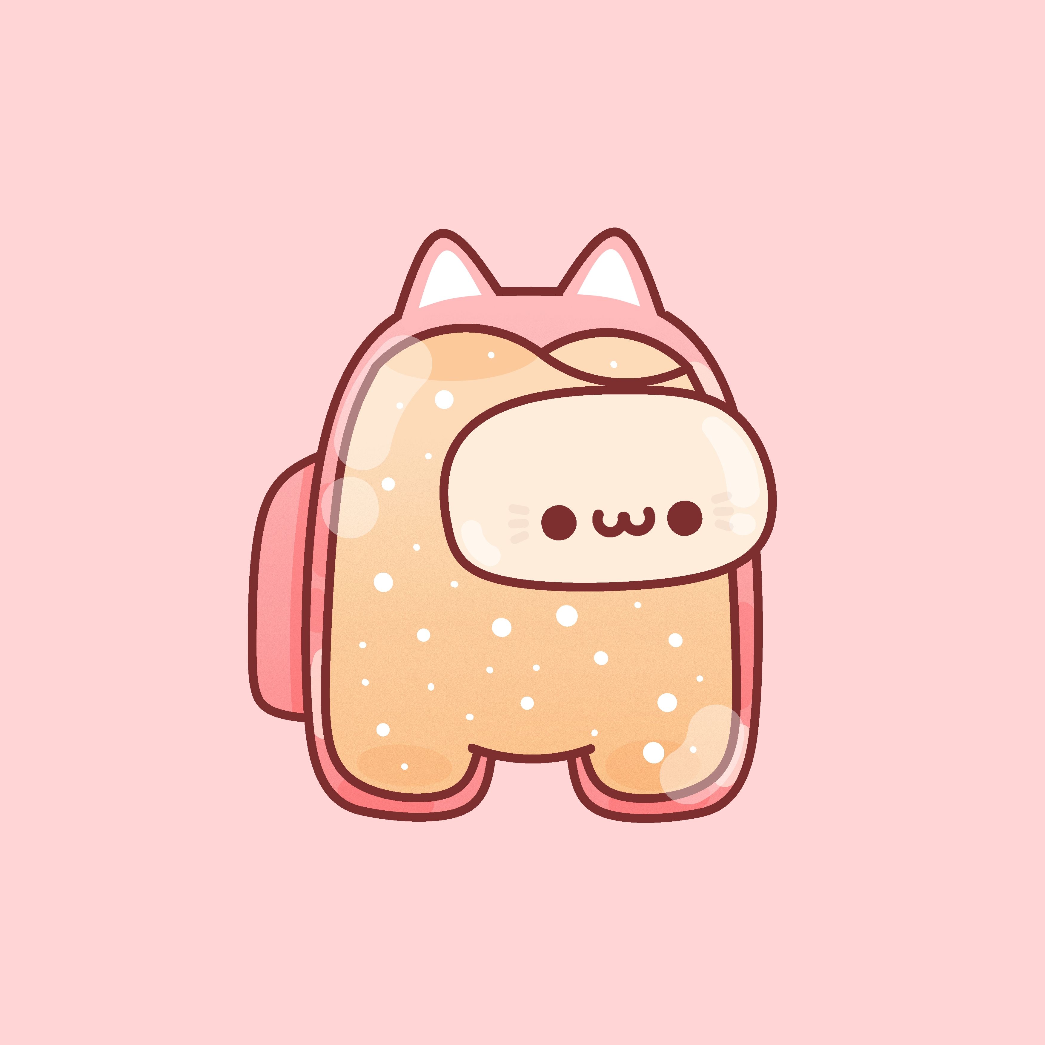 Among Us Kawaii Wallpapers Wallpaper Cave