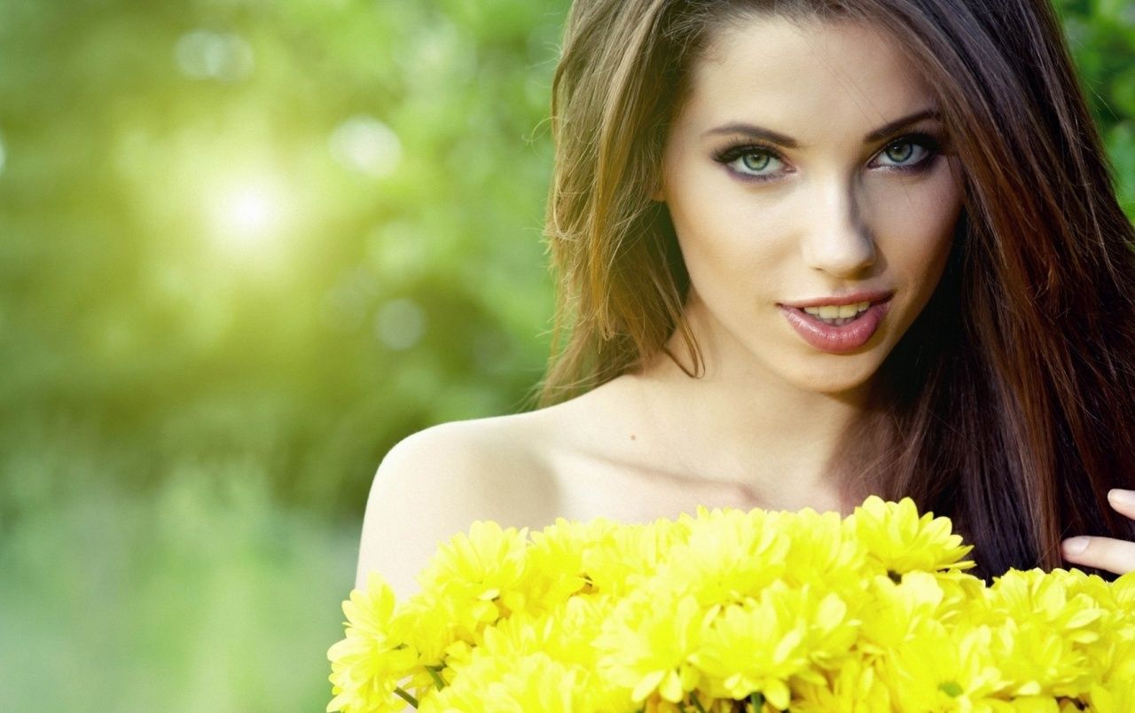 Yellow Women Wallpapers Wallpaper Cave