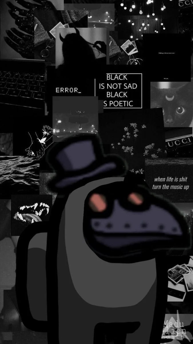 Black Among Us Character Wallpapers Wallpaper Cave