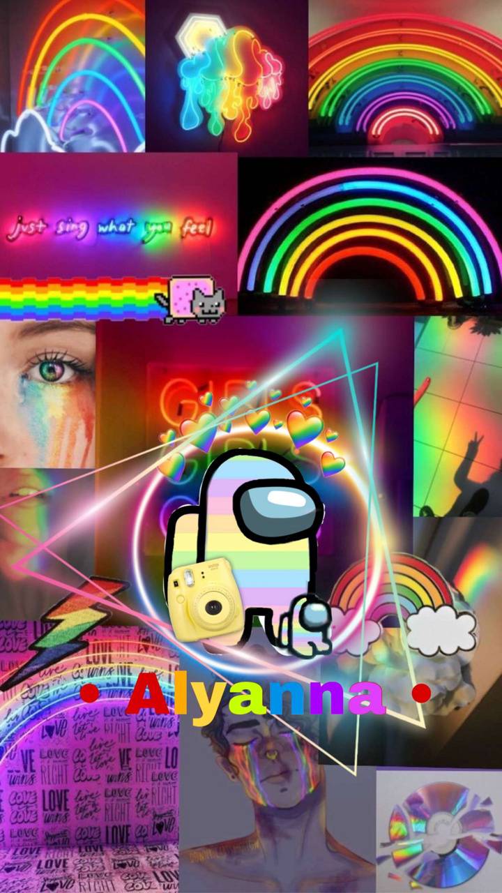 Among Us Rainbow Wallpapers Wallpaper Cave