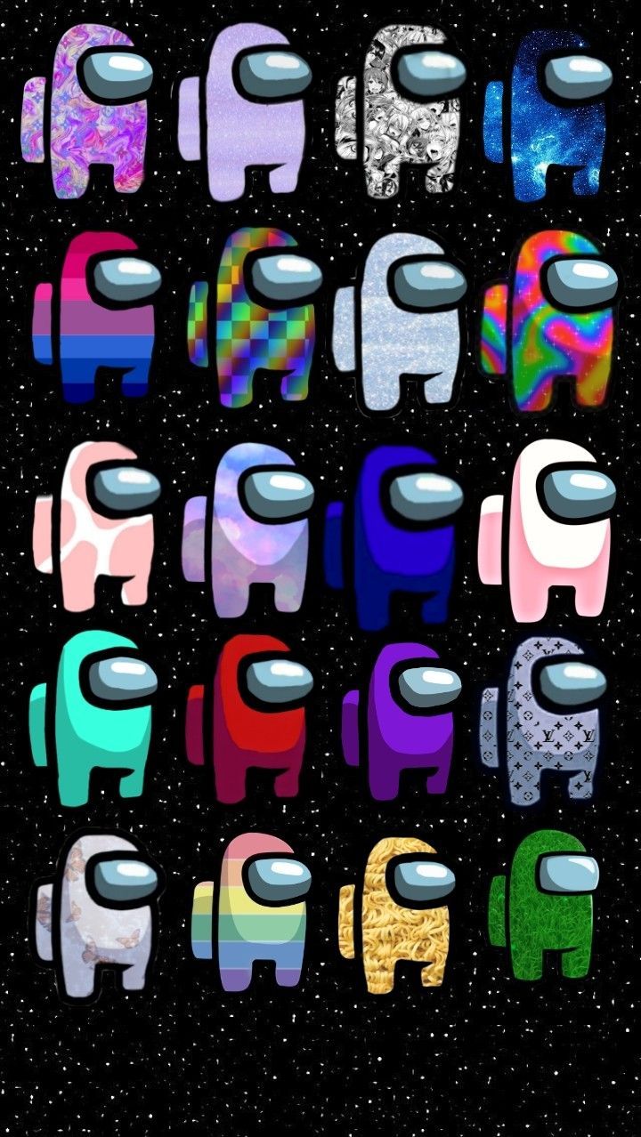 Among Us Rainbow Wallpapers Wallpaper Cave