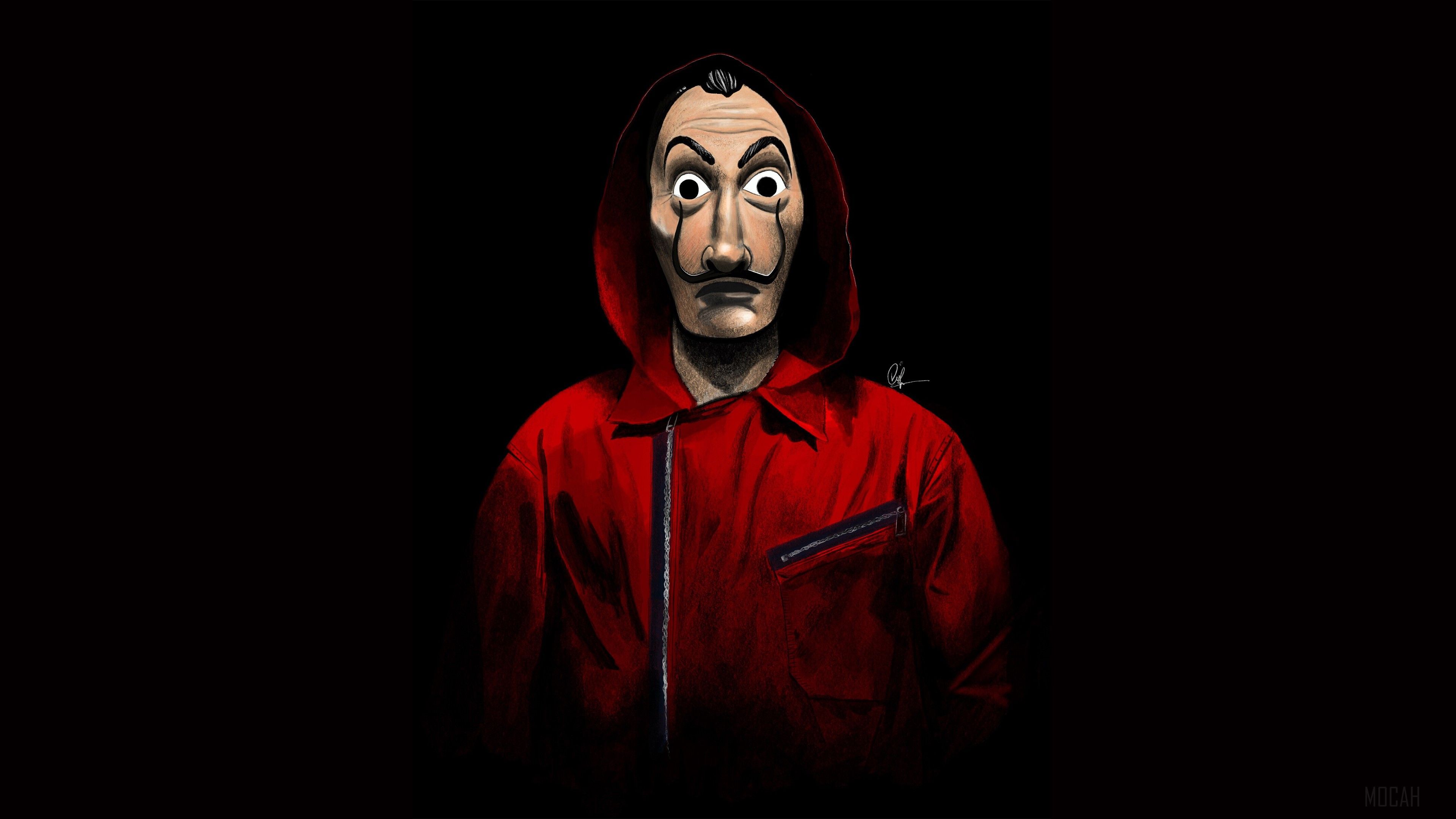 Money Heist Salvador Dalí Masks Wallpapers Wallpaper Cave