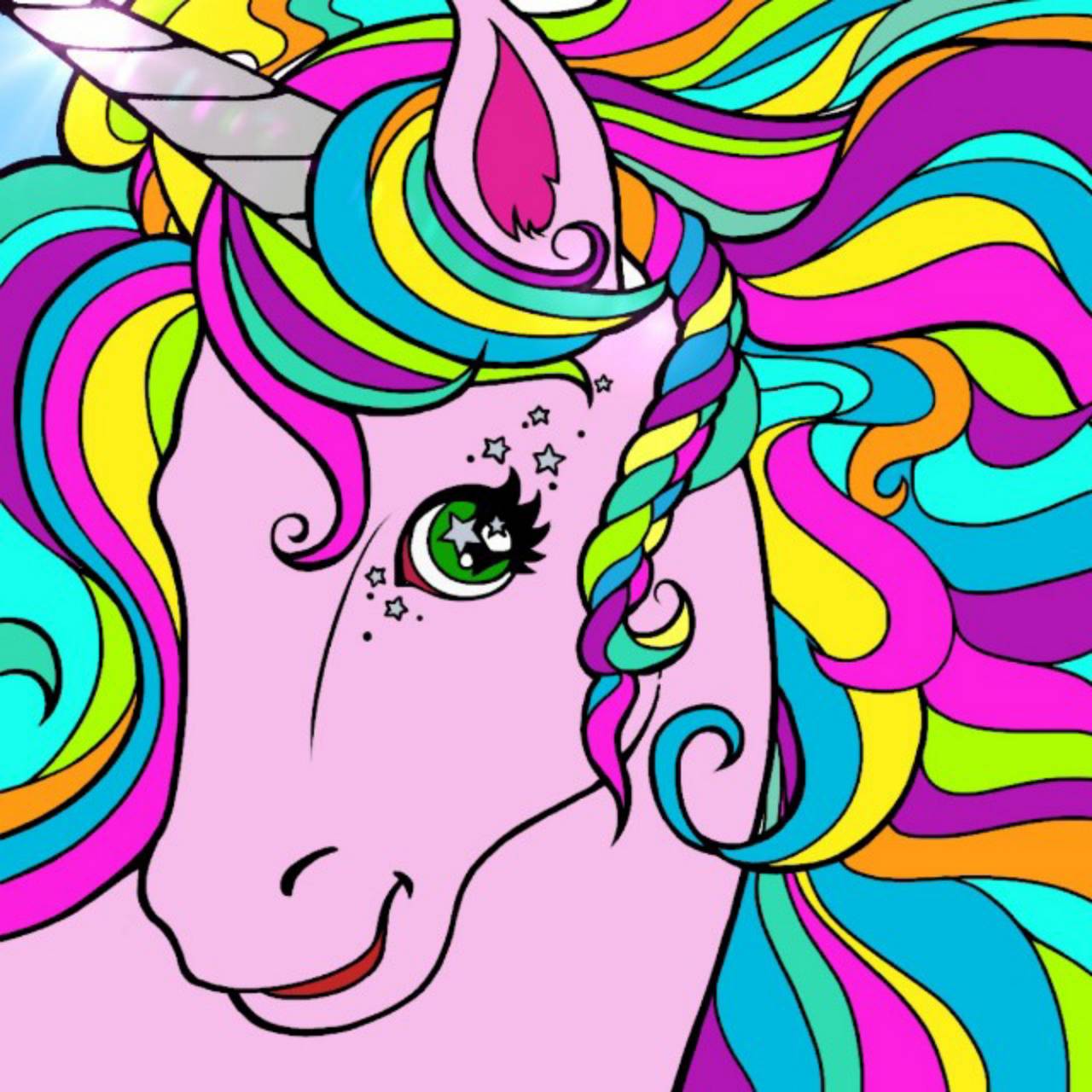 Neon Unicorn Wallpapers Wallpaper Cave