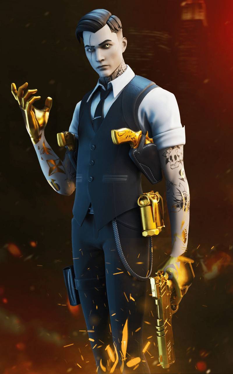 Midas Fortnite Skin Phone Wallpaper Download Hd 28D