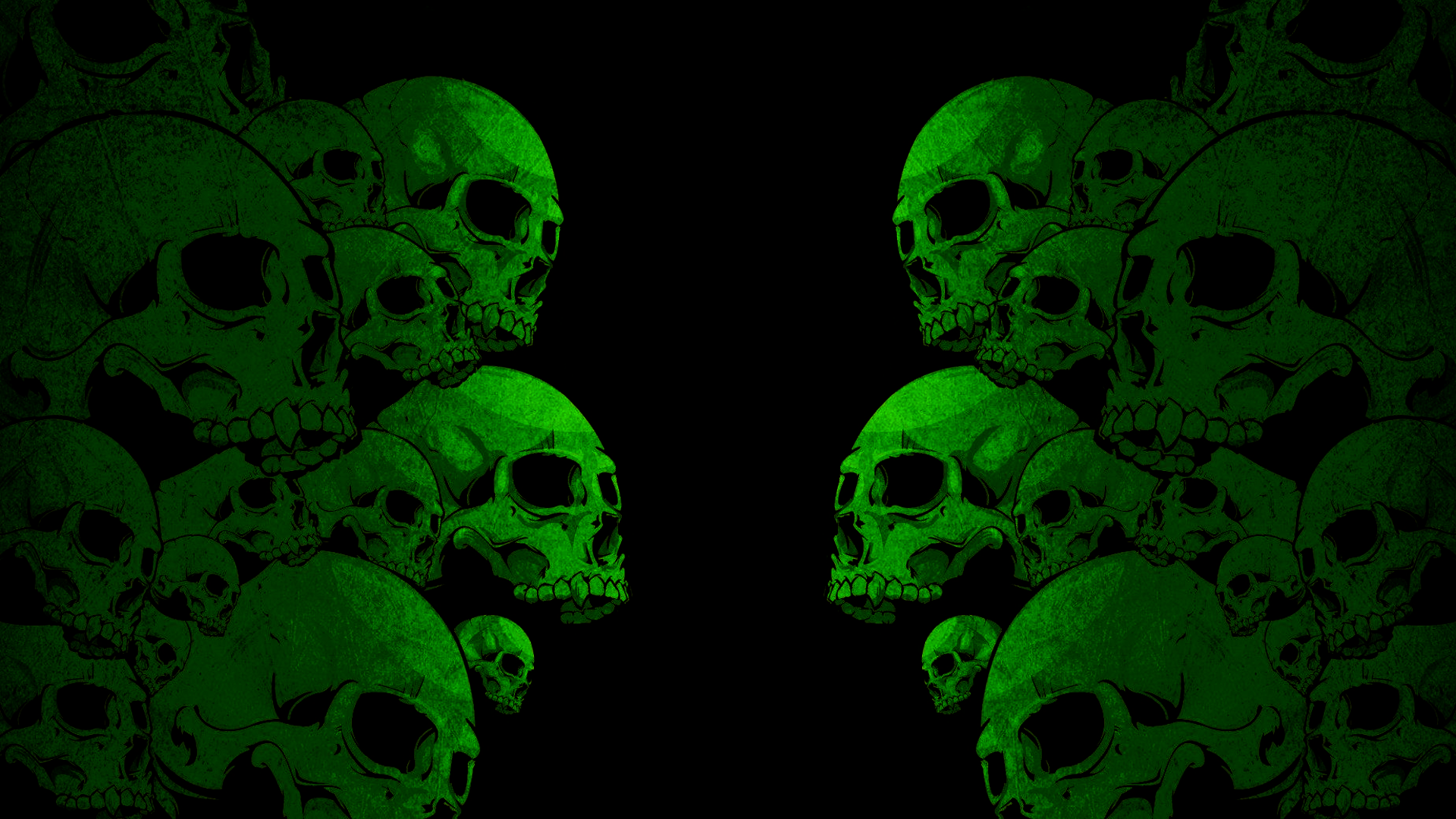 Green Fire Skull Wallpapers Wallpaper Cave