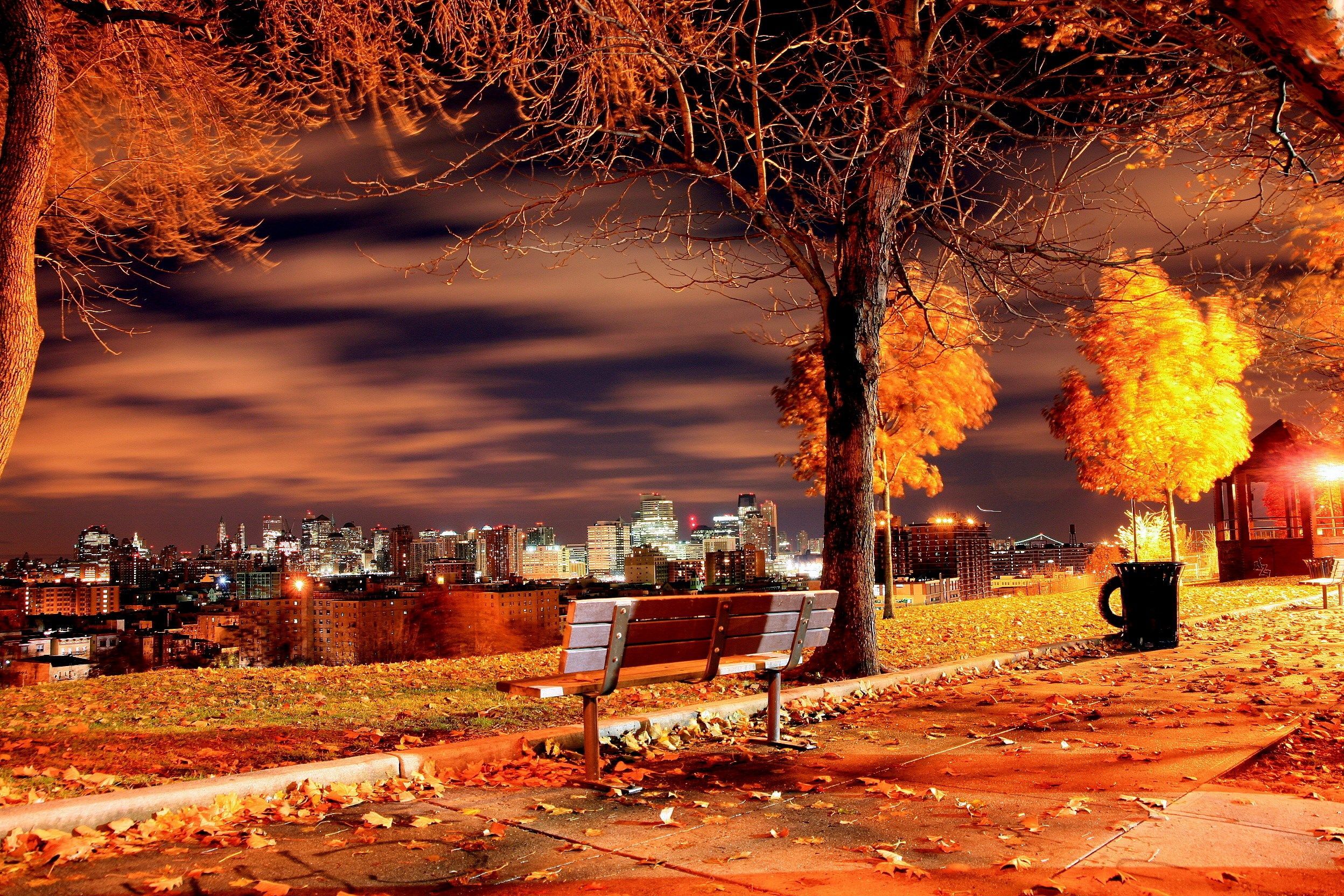 Autumn Night Desktop Wallpapers Wallpaper Cave