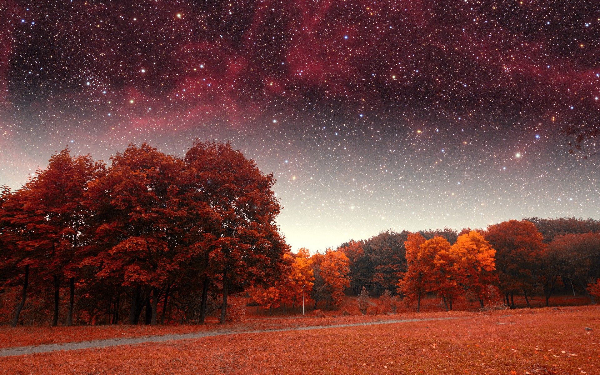 Autumn Night Desktop Wallpapers Wallpaper Cave