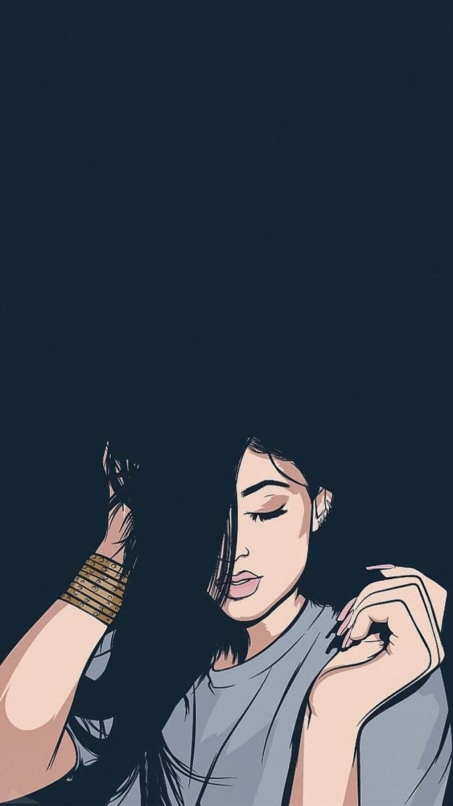 Cute Art Girl Wallpapers Wallpaper Cave