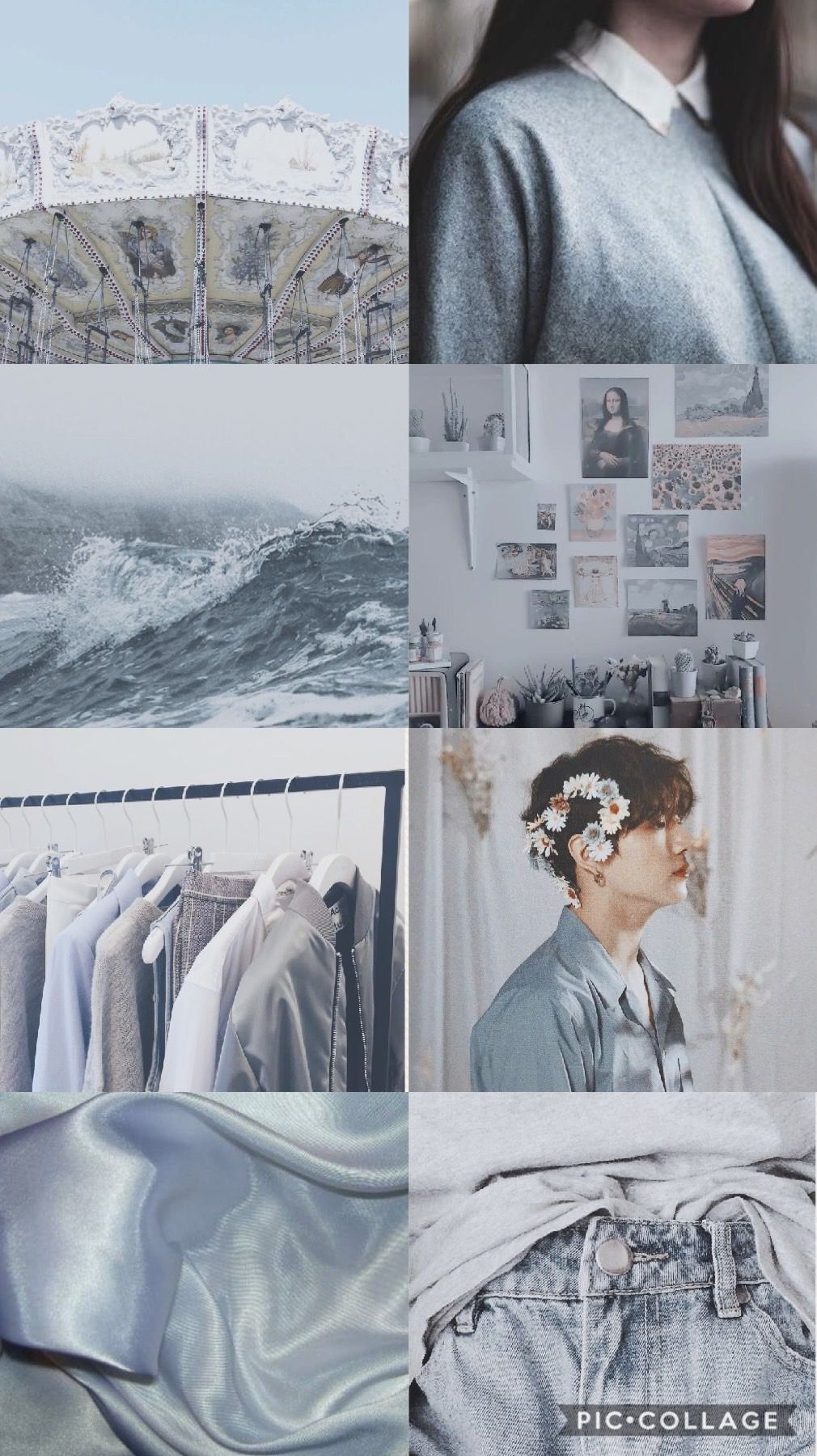 Blue Grey Aesthetic Wallpapers Wallpaper Cave