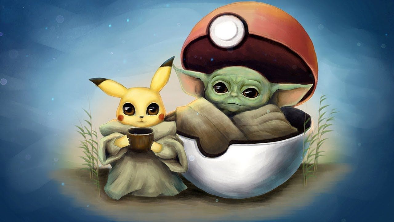Pikachu And Baby Yoda Wallpapers Wallpaper Cave